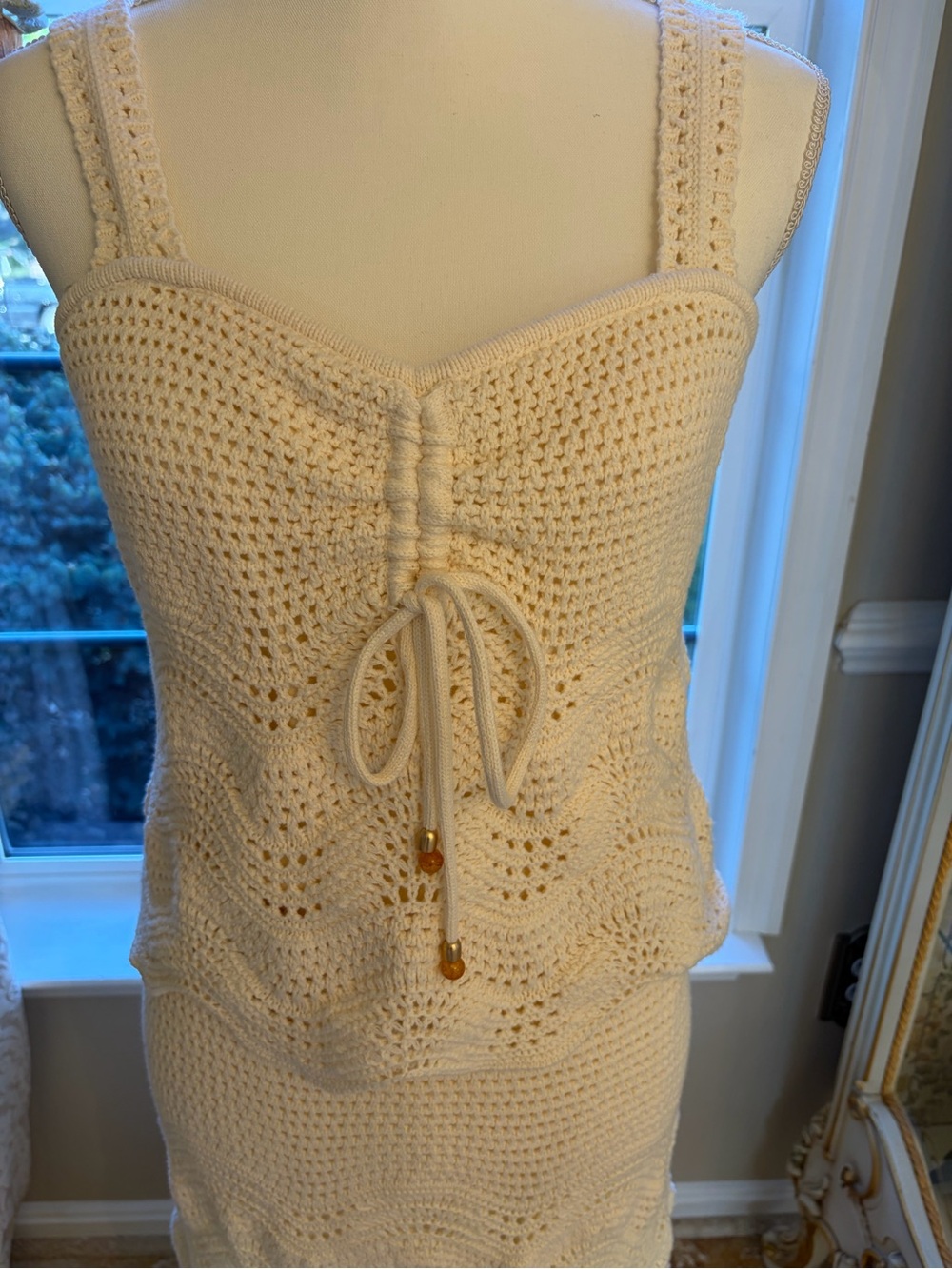 RACHEL ZOE EYELET KNIT OUTFIT NWT L - Picture 2 of 8